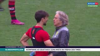 Jorge Jesus pistola com Reinier após jogo do Flamengo [upl. by Jamin]