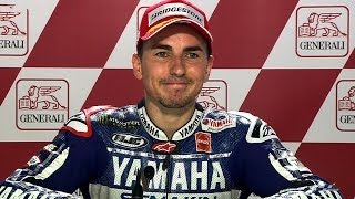 MotoGP™ Valencia 2013  Jorge Lorenzo interview [upl. by Lirva]