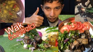 Pork roasted pork curry cooked in bamboo garo mukbang northeastindia [upl. by Ayhay]