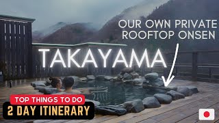 Ryokan Stay with Private Outdoor Onsen ♨️ in TAKAYAMA JAPAN 🇯🇵 japan travel visitjapan [upl. by Farmer167]