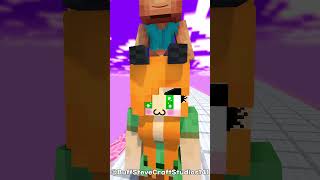 LOVE RUN Help Alex Save Baby Steve from Bad Entity Girl  Minecraft Animation minecraft shorts [upl. by Euphemiah]