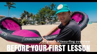 Video to watch before your first kitesurfing lesson Basic kitesurfing overview [upl. by Patterson]