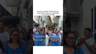 Alunos do colégio Tobias Barreto emocionam a web em despedida de professora ❤️🥹 [upl. by Soloma665]