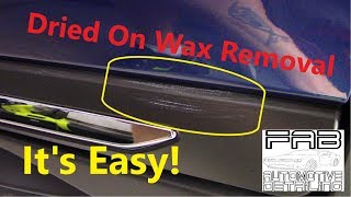 Tip How to Remove Wax on Black Plastic with Basic Household Products [upl. by Avitzur]