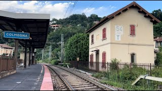 IL BINARIO VIBRA Arriva un treno PODEROSO a COLMEGNA filmato da VICINISSIMO [upl. by Enilrad]