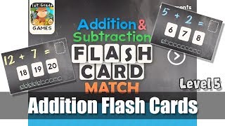 5 Addition Flash Cards  Math Learning Games by Eggroll Games  Level 5 [upl. by Yhtrod]