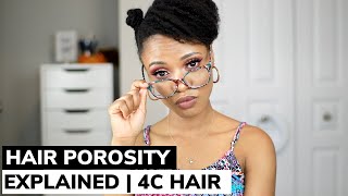 HAIR POROSITY How To Test Your Porosity Levels  Moisturizing Tips  4C Hair [upl. by Euginimod169]