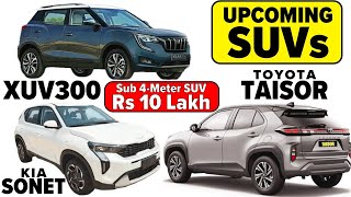 Top 3 Upcoming SUVs in 2024  SUB 4 Meter  Mahindra XUV300 Facelift Kia Sonet 2024 amp Toyota Taisor [upl. by Hoisch]