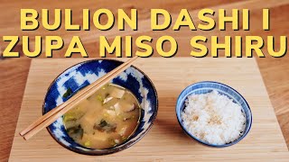 🍜 BULION DASHI I ZUPA MISO  SHIRU 🍜 Podstawy kuchni japońskiej 🎌 Pomysł na wegański obiad 🇯🇵 [upl. by Ardnekat]