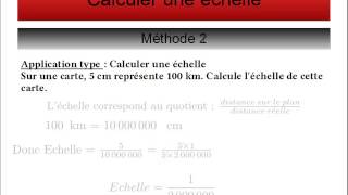 Calcul déchelle [upl. by Agathy]