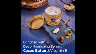 NIVEA Cocoa Butter Body Cream with Deep Nourishing Serum [upl. by Baldwin527]