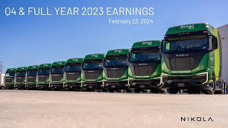 Nikola Q4 and Full Year 2023 Earnings [upl. by Argela8]