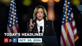 Harris Delivers A Closing Pitch To Voters From The Ellipse  NPR News Now [upl. by Nonnek]