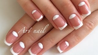 Французский Маникюр Френч и Лунный Маникюр Дизайн Ногтей Nail Art [upl. by Pelmas]