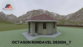 Octagon Rondavel Design7  Yurt Floor Plans  Rondavel House Plan Design [upl. by Lori]