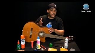 COMO LIMPAR O VIOLÃO SIMPLES E BARATO  CURSO PARA LUTHIER [upl. by Bryan349]