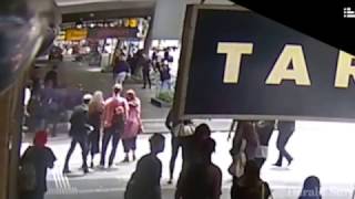 CCTV of Bourke Street rampage Courtesy of The Herald Sun [upl. by Yekcir]