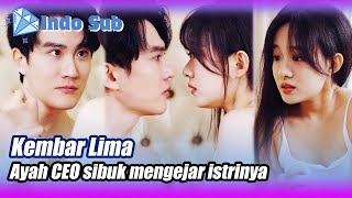 Indo SubPara kembar lima datang membantu Ayah CEO mengejar istrinya🌟💎BintangBerlian MiniDrama [upl. by Yrffej]