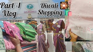 Diwali shopping vlog🛍️ sarees collection video tamil youtube saree shopping vlog diml [upl. by Llirret621]