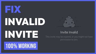 How To Fix Invalid Invite Link on Discord WORKING 2024 [upl. by Nylavad753]