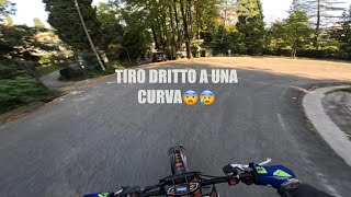 Sx 125 vs yz 450🔥 TIRO DRITTO IN UNA CURVA 😨😱gasss fuego crash ktm [upl. by Bluh240]