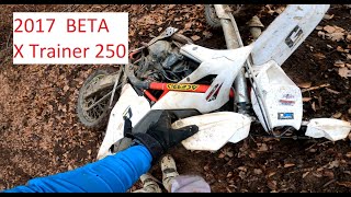 New hill  Tried 2017 Beta 250 Xtrainer 35 [upl. by Ydnelg]