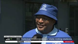 Voter Registration  IECs Glen Mashinini visits a number of voting stations in Ermelo Mpumalanga [upl. by Ellebyam]