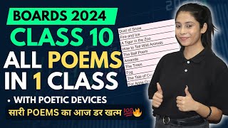 Class 10 All Poems  Explanation QA  Boards 2024  सारी Poems का Revision एक साथ 🔥 [upl. by Hazen]