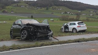 Weinfelden TG Unfall fordert drei Verletzte [upl. by Dorotea765]