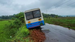 KADAMBA STUCK  Narrow And Digged Road Creating Problems In Bastora North Goa [upl. by Hollyanne]