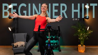 HIIT for Fat Loss  20 minute Stationary Bike Workout for Beginners [upl. by Constantin847]