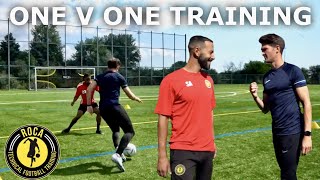 One V One Dribbling Training  Full Session With Roca Technical Football Training [upl. by Dadelos953]