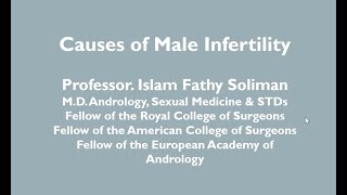 03 Causes of Male Infertility [upl. by Imeka103]