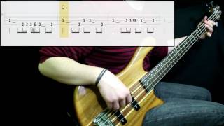 Radiohead  Creep Bass Cover Play Along Tabs In Video [upl. by Major925]