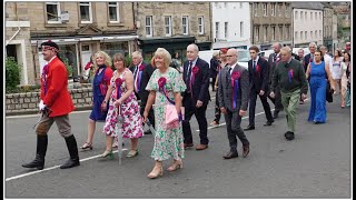 The Procession Returns From Town Walk On Investiture Night 2023 at The Jethart Callants Festival [upl. by Richman]