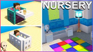 Minecraft BEST Baby Nursery Build Hacks amp Ideas [upl. by Odraode572]