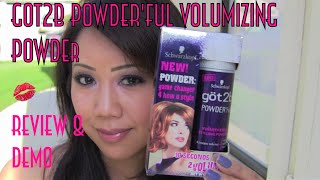 Got2b Powderful Volumizing Powder Review ♥ Demo [upl. by Hamfurd]