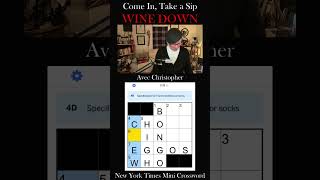 NYT HUMPDay Mini Crossword😅 Come in Take a Sip amp Wine Down Lets Solve Together 🍷 shorts [upl. by Itraa]