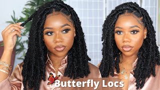 DISTRESSED BUTTERFLY LOCS TUTORIAL 🦋 NEW METHOD  Protective Style  Janet Collection Nala Tress [upl. by Oileve900]