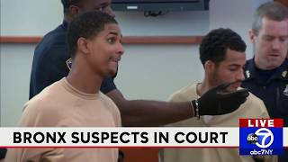 Justice for Junior Bronx murder suspects in court [upl. by Messab]