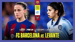 Barcelona vs Levante  Liga F 202324 Matchday 14 Full Match [upl. by Seppala]