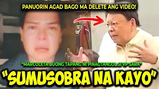 KAKAPASOK LANG MARCOLETA GIGIL NA PINAGTANGOL SI VP SARA SA MGA SINABI NYANG THREAT KAY LISA BNGAG [upl. by Merilyn]