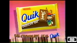 Nesquik and Nestle Quik Chocolate Bar Commercial  1994 [upl. by Ivers782]