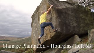 Stanage Plantation  Hourglass Left 6B [upl. by Eirrok]