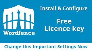 WordFence Free License Key  Installation and Configure setup Tutorial for Beginners  WordPress [upl. by Evin]