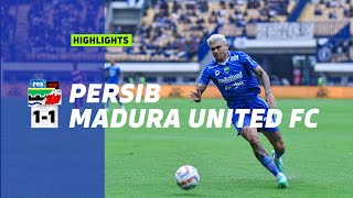 Match Highlights PERSIB 1  1 Madura United  Pekan 1  Liga 1 20232024 [upl. by Losyram]