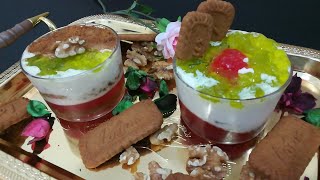 cocktail fruit delightcream delightفروٹ کریم کا اسپیشل میٹھافاكهة كريم حلوى [upl. by Starks550]