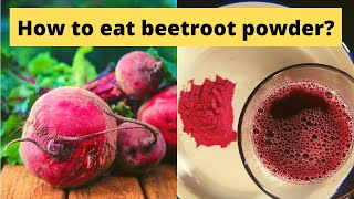 How to consume beetroot powder Who should avoid it Benefits of beetroot powder [upl. by Enelahs]