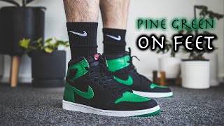 Pine Green Jordan 1 On Feet w 7 Different Pants  SHOULD YOU BUY [upl. by Pansir]