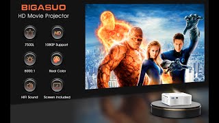 BIGASUO Mini Video Projector [upl. by Cob909]